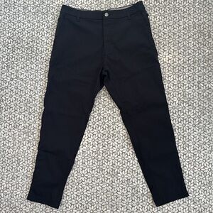 Men's Birddogs Stretch Khaki Slim Fit Pants in Black, Size 32 x 28